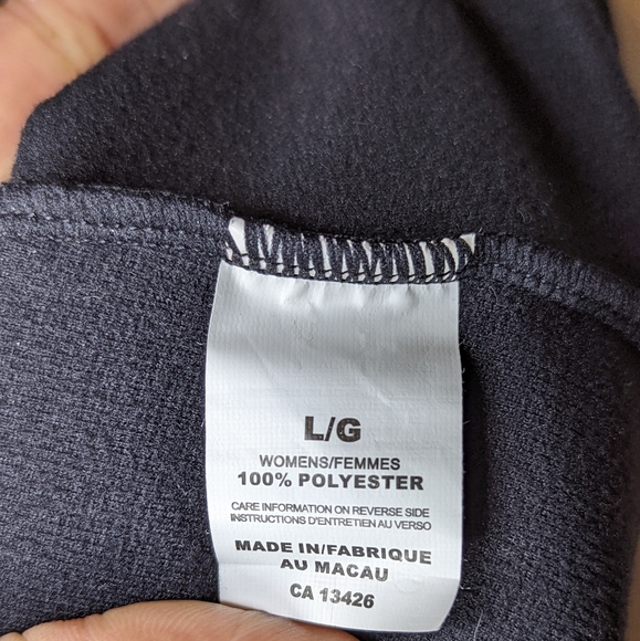 Sugoi Black Side Zip  Mock Neck Top Large - Picture 9 of 11